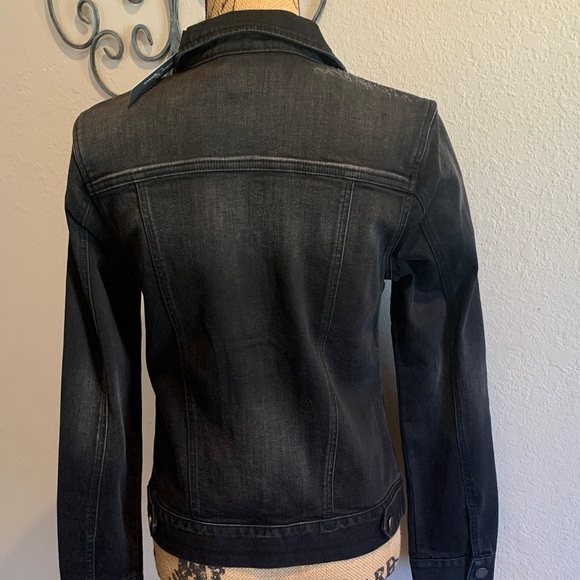 Market & Spruce Black Denim Jean Jacket - Picture 6 of 10